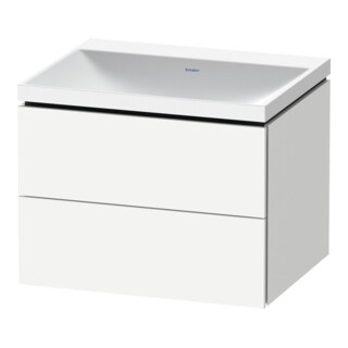 Duravit Set de meubles L-Cube 60x48x48 cm, sans robinet, blanc mat, 2 tiroirs