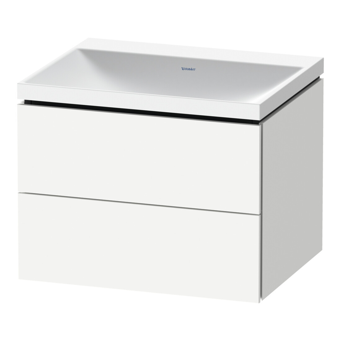 Duravit Set de meubles L-Cube 60x48x48 cm, sans robinet, blanc mat, 2 tiroirs