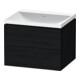Duravit Set de meubles L-Cube 60x48x48 cm, sans robinet, blanc œuf, 2 tiroirs-1
