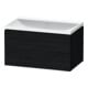 Duravit Set de meubles L-Cube 80x48x48 cm, sans robinet, blanc œuf, 2 tiroirs-1