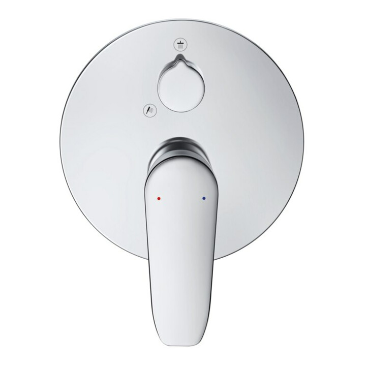 Duravit Set de montage B.1 Mitigeur douche encastré, avec inverseur, rond, chrome