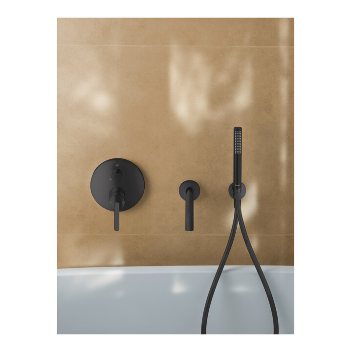 Duravit Set de montage Balcoon Mitigeur bain UP, noir mat