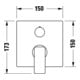 Duravit Set de montage complet Manhattan Mitigeur bain encastré, chrome-4