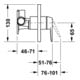 Duravit Set de montage complet Manhattan Mitigeur douche encastré, noir mat-5