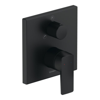 Duravit Set de montage Manhattan Mitigeur baignoire encastré, inverseur, noir mat