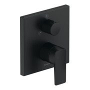 Duravit Set de montage Manhattan Mitigeur baignoire encastré, inverseur, noir mat