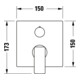 Duravit Set de montage Manhattan Mitigeur baignoire encastré, inverseur, noir mat-2