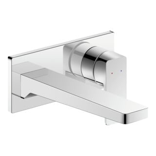 Duravit Set de montage Manhattan Mitigeur lavabo encastré, A 189 mm, sans tirette, chrome