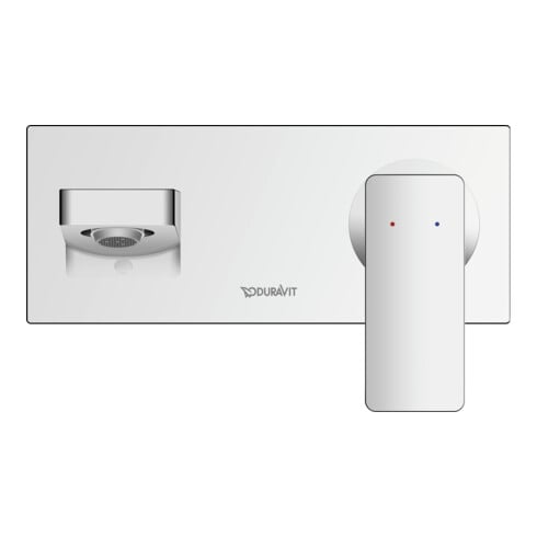 Duravit Set de montage Manhattan Mitigeur lavabo encastré, A 189 mm, sans tirette, chrome
