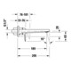 Duravit Set de montage Manhattan Mitigeur lavabo encastré, A 189 mm, sans tirette, chrome-5