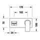 Duravit Set de montage Manhattan Mitigeur lavabo encastré, A 189 mm, sans tirette, chrome