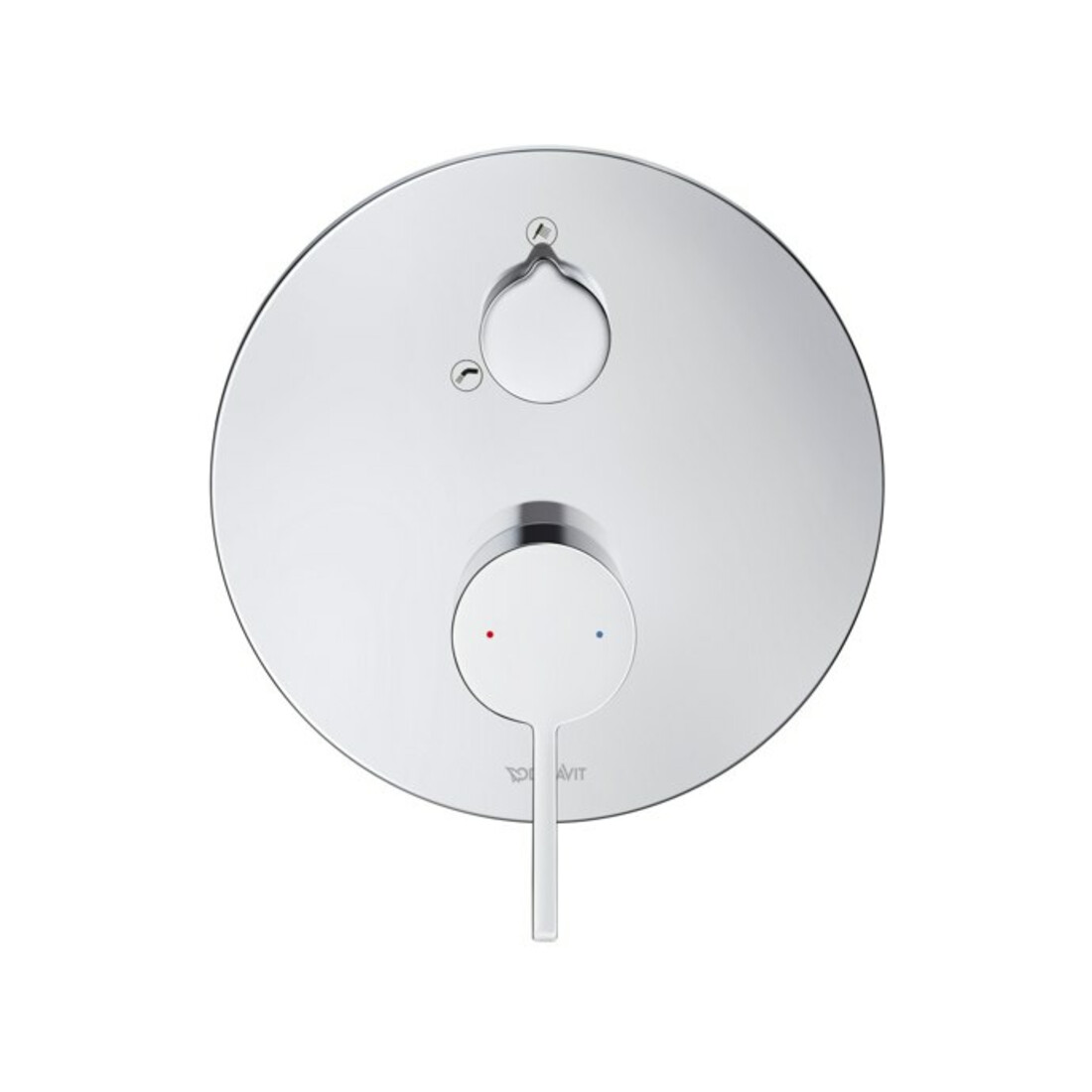 Duravit Set de montage prêt à l'emploi D-Neo Mitigeur baignoire encastré, chrome, avec inverseur