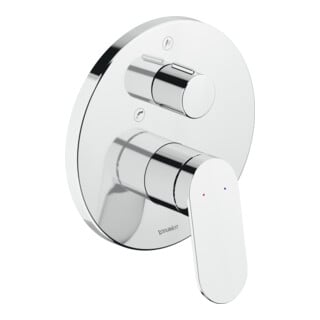 Duravit Set de montage prêt à l'emploi Wave Mitigeur monocommande baignoire UP, chrome