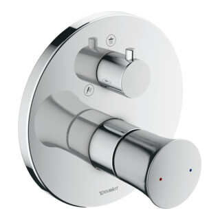 Duravit Set de montage prêt White Tulip Mitigeur douche encastré, avec inverseur, chrome