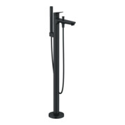 Duravit Set de montage Wave Mitigeur monocommande baignoire au sol, noir mat