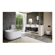 Duravit Set de montage Wave Mitigeur monocommande baignoire au sol, noir mat-4