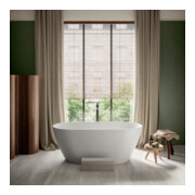 Duravit Set de montage Wave Mitigeur monocommande baignoire au sol, noir mat-5