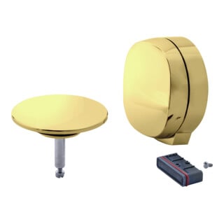 Duravit Set d'installation pour garniture de trop-plein avec arrivée d'eau BW, Or poli