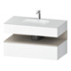Duravit Set meuble lavabo encastré Qatego 100x55x60 cm, T mat/blanc, sous-meuble console-1