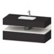 Duravit Set meuble lavabo encastré Qatego 120x55x60 cm, blanc mat, console sous-lavabo-1