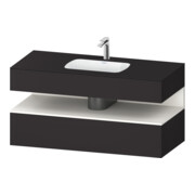 Duravit Set meuble lavabo encastré Qatego 120x55x60 cm, blanc mat, console sous-lavabo