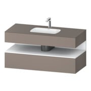 Duravit Set meuble lavabo encastré Qatego 120x55x60 cm, blanc mat, sous-lavabo console
