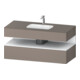 Duravit Set meuble lavabo encastré Qatego 120x55x60cm, blanc mat, Kon-WTU, niche-1