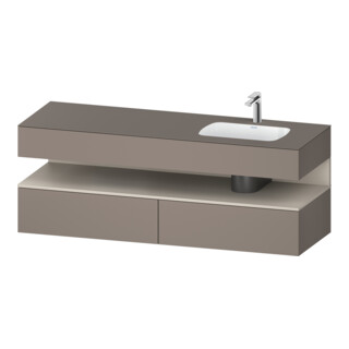 Duravit Set meuble lavabo encastré Qatego 160x50x60 cm, Kon-WTU, B, B r, T m/bas ma