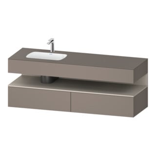 Duravit Set meuble lavabo encastré Qatego 160x50x60cm, Kon-WTU, B, B l, T m/bas ma