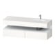 Duravit Set meuble lavabo encastré Qatego 160x50x60cm, Kon-WTU, blanc mat/blanc brillant-1