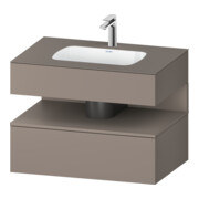 Duravit Set meuble lavabo encastré Qatego 80x55x60 cm, bas. ma, console sous-lavabo
