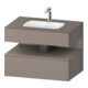 Duravit Set meuble lavabo encastré Qatego 80x55x60cm, ba m, sous-lavabo console, niche-1