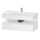 Duravit Set meuble vasque encastrable Qatego 120x55x60cm, blanc mat, console-1