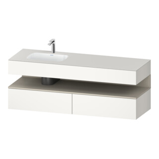Duravit Set meuble vasque encastrable Qatego 160x50x60 cm, Kon-WTU, L b, P m/bl mat