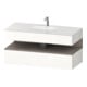Duravit Set meuble vasque encastré Qatego 120x55x60cm, blanc mat/gris, Kon-WTU, B-1
