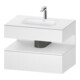 Duravit Set meuble vasque encastré Qatego 80x55x60cm, blanc mat, sous-vasque console, niche-1
