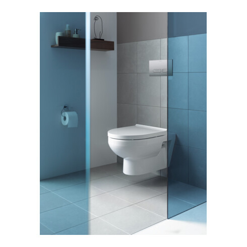 Duravit Set WC mural No. 1 Compact avec abattant, Rimless, blanc