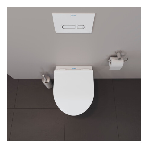 Duravit Set WC mural No. 1 Compact avec abattant, Rimless, blanc