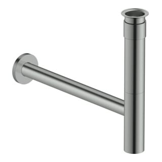 Duravit Siphon design pour lavabos, acier inoxydable brossé