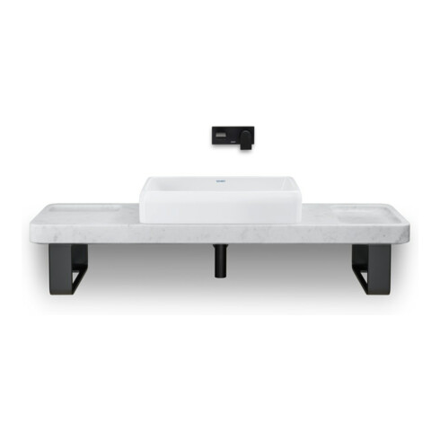 Duravit Siphon design pour lavabos, noir mat