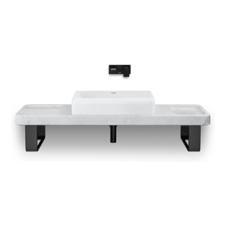 Duravit Siphon design pour lavabos, noir mat