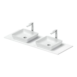 Duravit Sivida Console de lavabo 135x50 cm, blanc mat soyeux