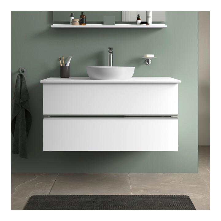 Duravit Sivida Console lavabo 108x50cm, blanc mat soyeux
