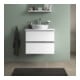 Duravit Sivida Console lavabo 68x50 cm, blanc mat soyeux