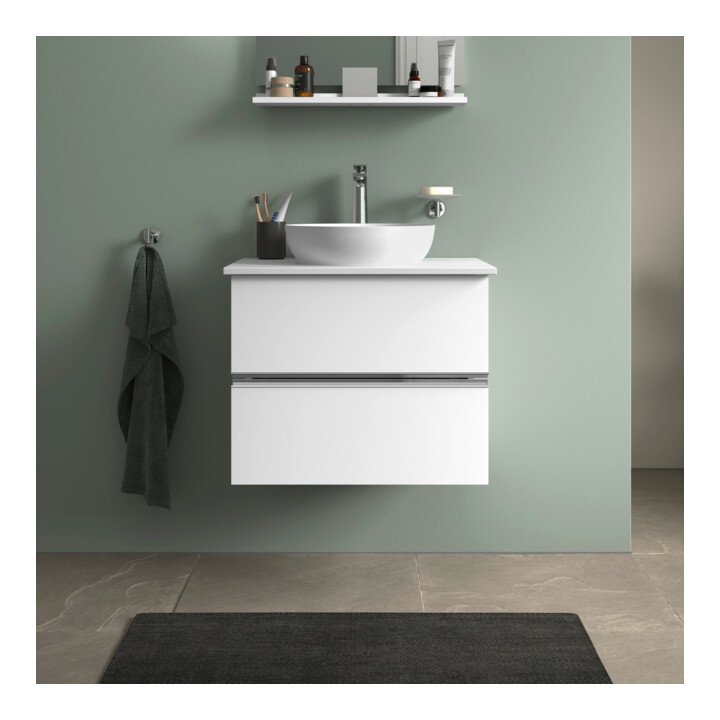 Duravit Sivida Console lavabo 68x50 cm, blanc mat soyeux