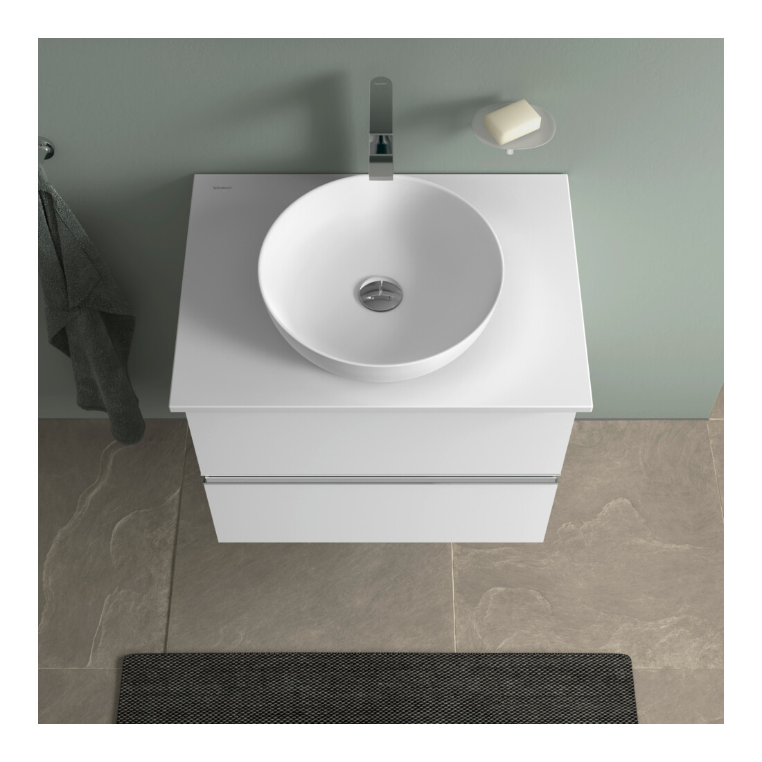 Duravit Sivida Console lavabo 68x50 cm, blanc mat soyeux