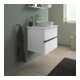 Duravit Sivida Console lavabo 68x50 cm, blanc mat soyeux
