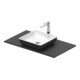 Duravit Sivida Console Lavabo 88x50 cm, I.Fa w m, Couleur extérieure gris ma-1