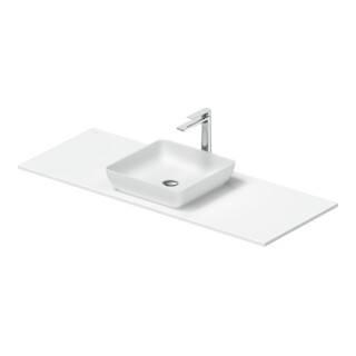 Duravit Sivida Console Vasque 128x50 cm, blanc mat soyeux