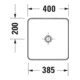 Duravit Sivida Console Vasque 128x50 cm, blanc mat soyeux